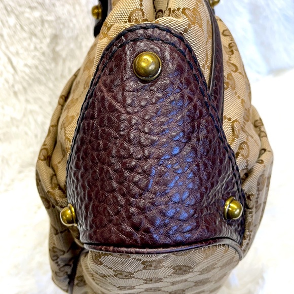 GUCCI GG WEB GUCCISIMA JOCKEY HOBO SPY BAG - Picture 5 of 15